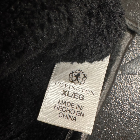 Covington size XL men’s leather black gloves - Picture 10 of 11